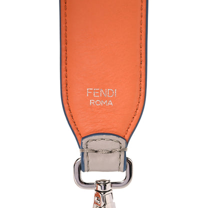 Fendi Vitello Dolce Plexiglass Bi-Color Studded Strap You Grigio Polvere Arancio Multicolor 3 of 10