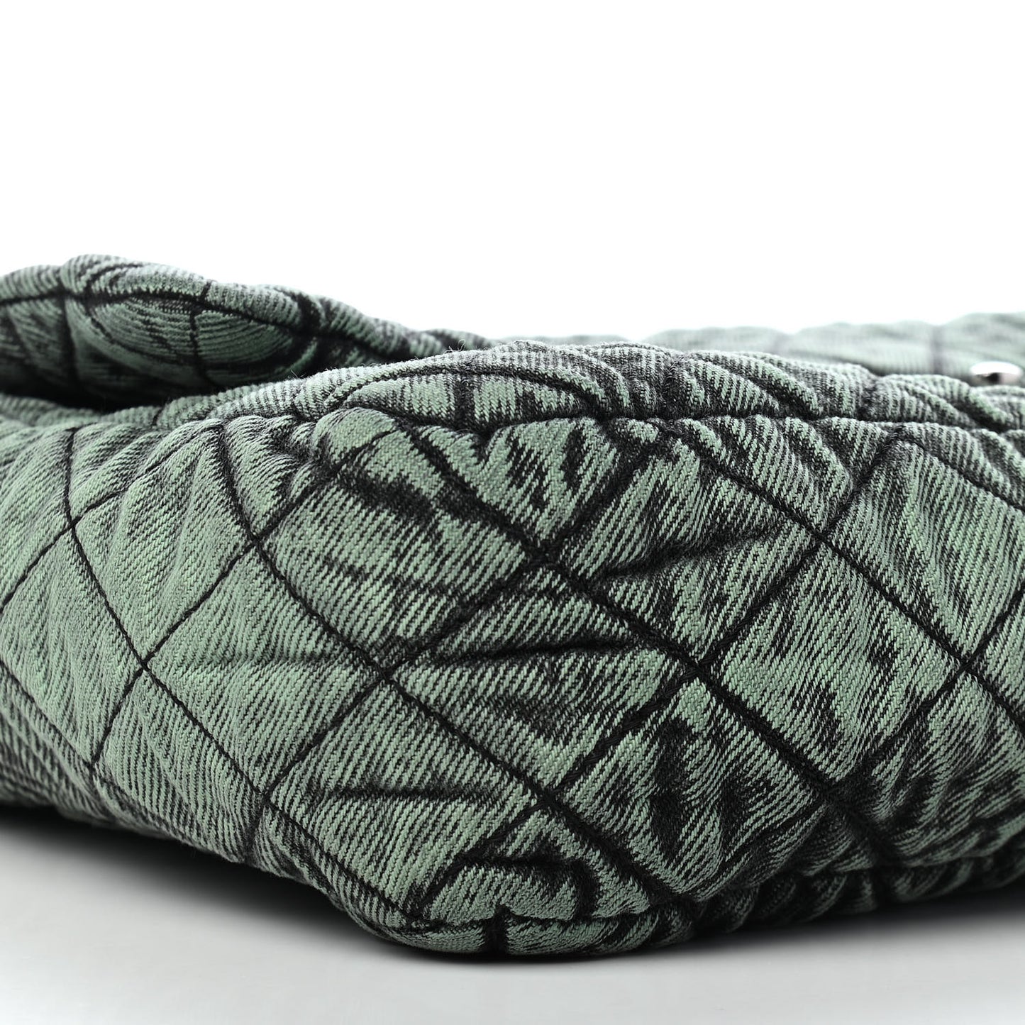 Denim Quilted Denimpression Flap Green Black