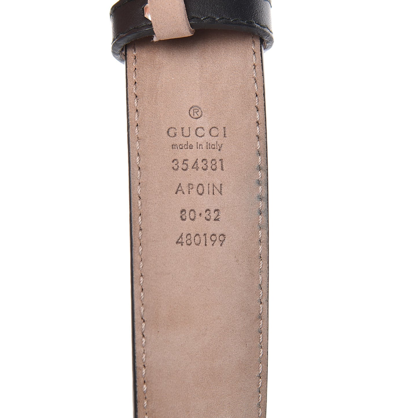 Calfskin Crystal Interlocking G Belt 80 32 Black