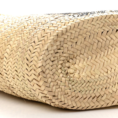 Celine X DAVID KRAMER Raffia Calfskin Panier Bag White 7 of 8