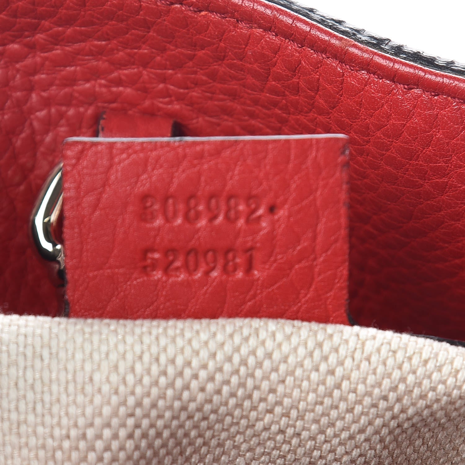 Gucci Pebbled Calfskin Medium Soho Chain Shoulder Bag Tabasco Red 7 of 10