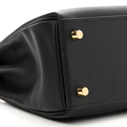 Hermes Swift Kelly Retourne 25 Black 8 of 10