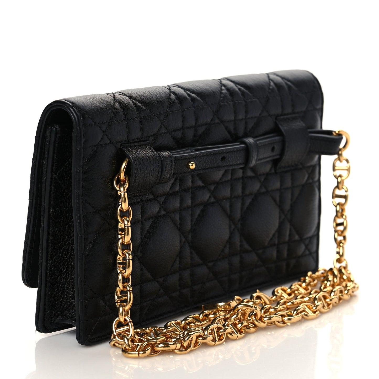 Supple Calfskin Caro Belt Bag Black