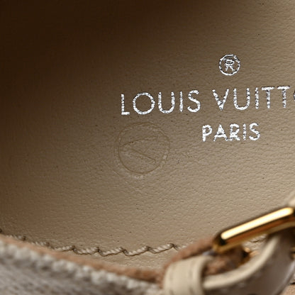 Louis Vuitton Canvas Monogram Starboard Espadrille Wedge Sandals 40 Blue 11 of 12