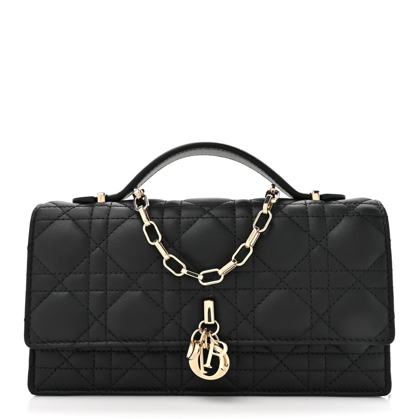Lambskin Cannage Mini My Dior Bag Black