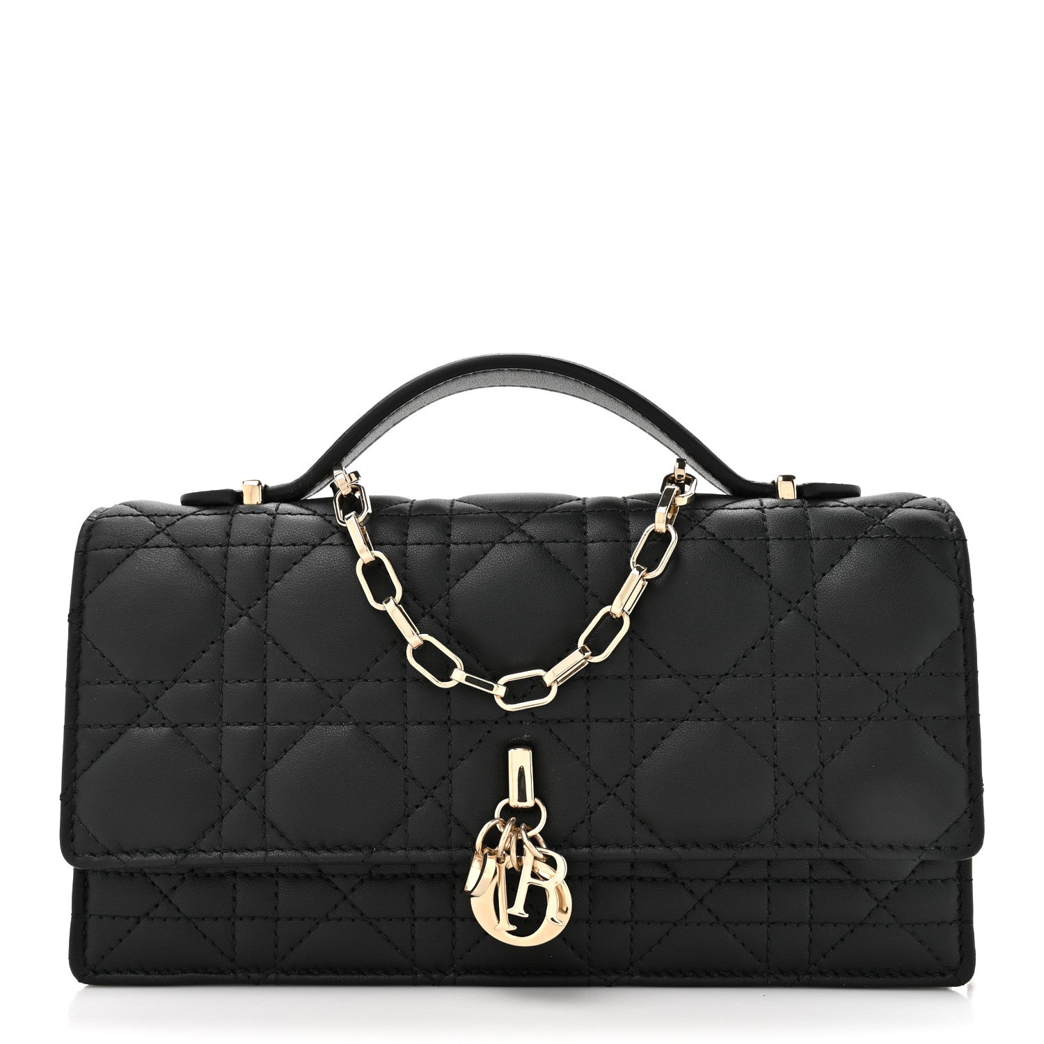 Christian Dior Lambskin Cannage Mini My Dior Bag Black 1 of 11