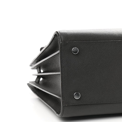 Saint Laurent Grained Calfskin Small Sac De Jour Coal 7 of 11