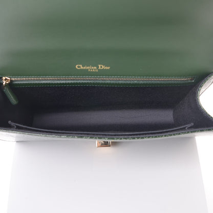 Christian Dior Ceramic Effect Deerskin Large Diorama Flap Bag Malachite Green 5 of 7