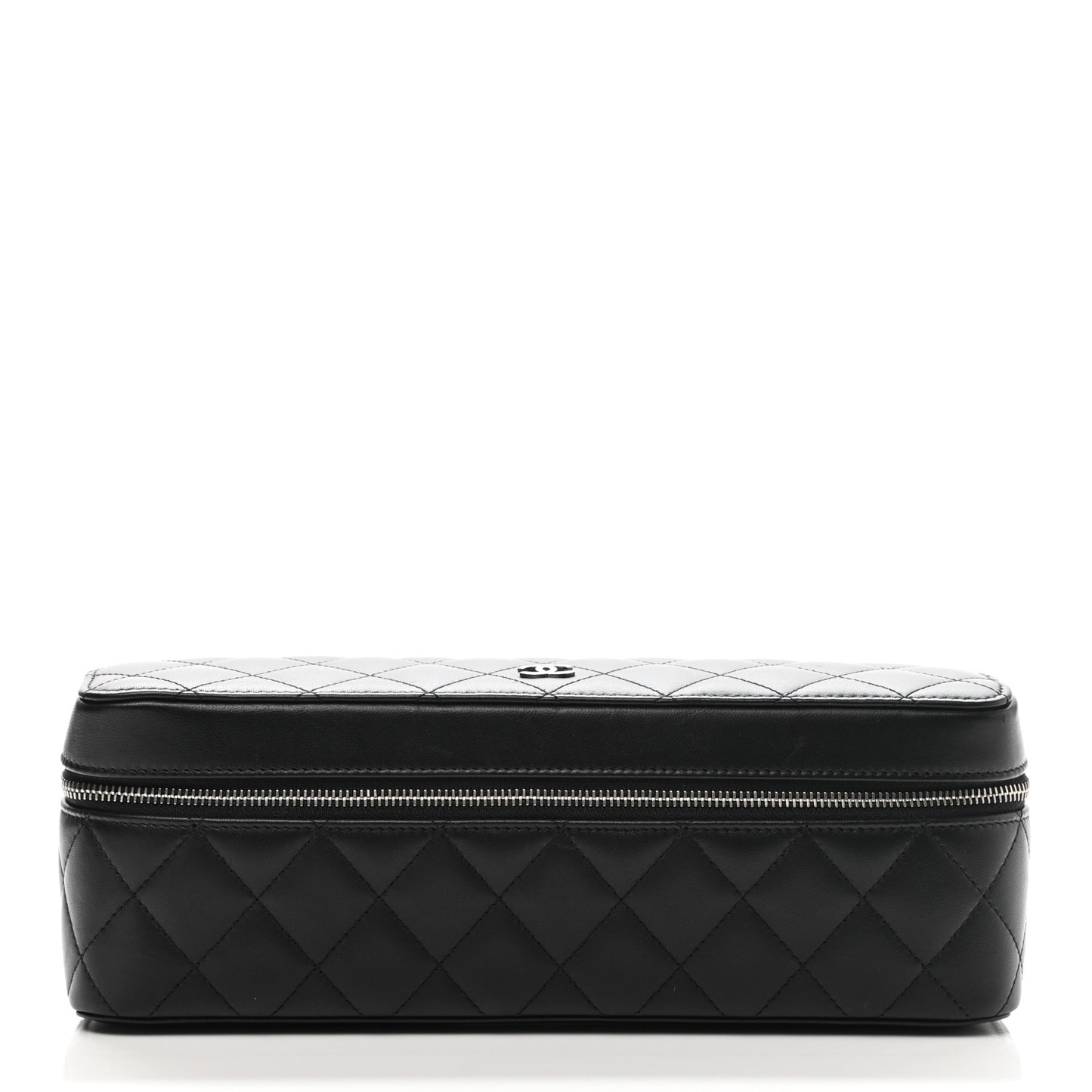 Lambskin Quilted Watch Case Black