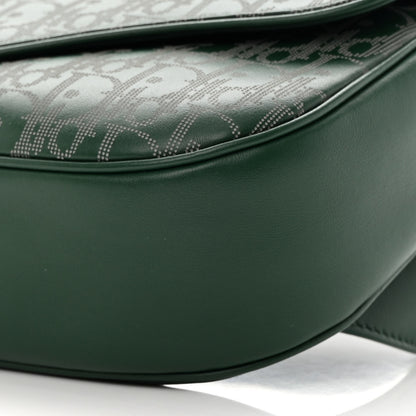 Christian Dior Galaxy Calfskin Oblique World Tour Saddle Belt Bag Green 10 of 11