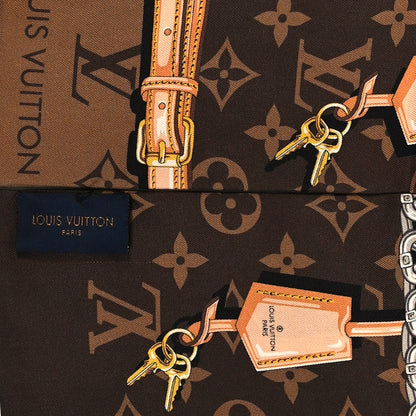 Louis Vuitton Silk Monogram Confidential Bandeau Brown 3 of 4