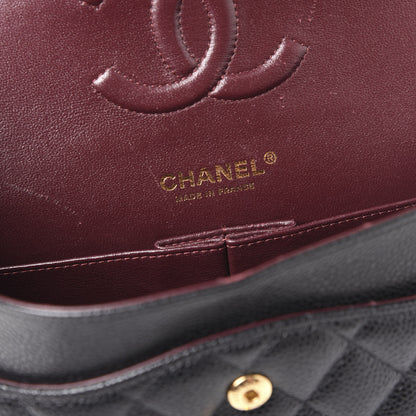 Chanel Caviar Quilted Medium Double Flap Black 7 of 10