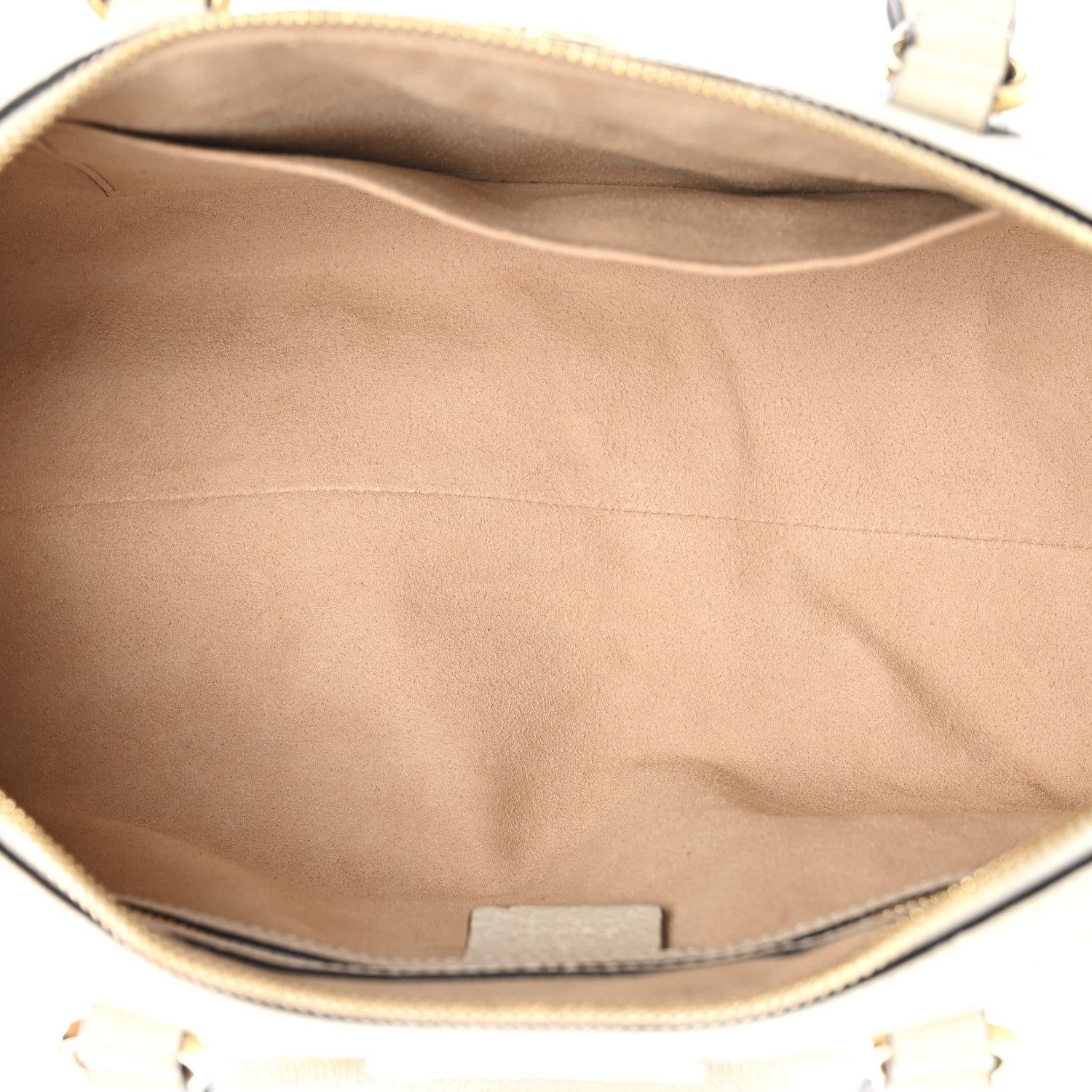 Gucci Textured Dollar Calfskin Web Medium Ophidia Boston White 5 of 13