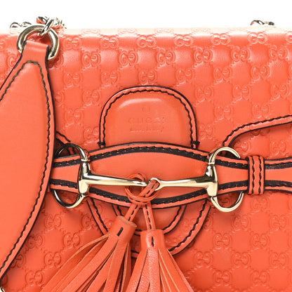 Gucci Soft Microguccissima Mini Emily Chain Shoulder Bag Sun Orange 8 of 10