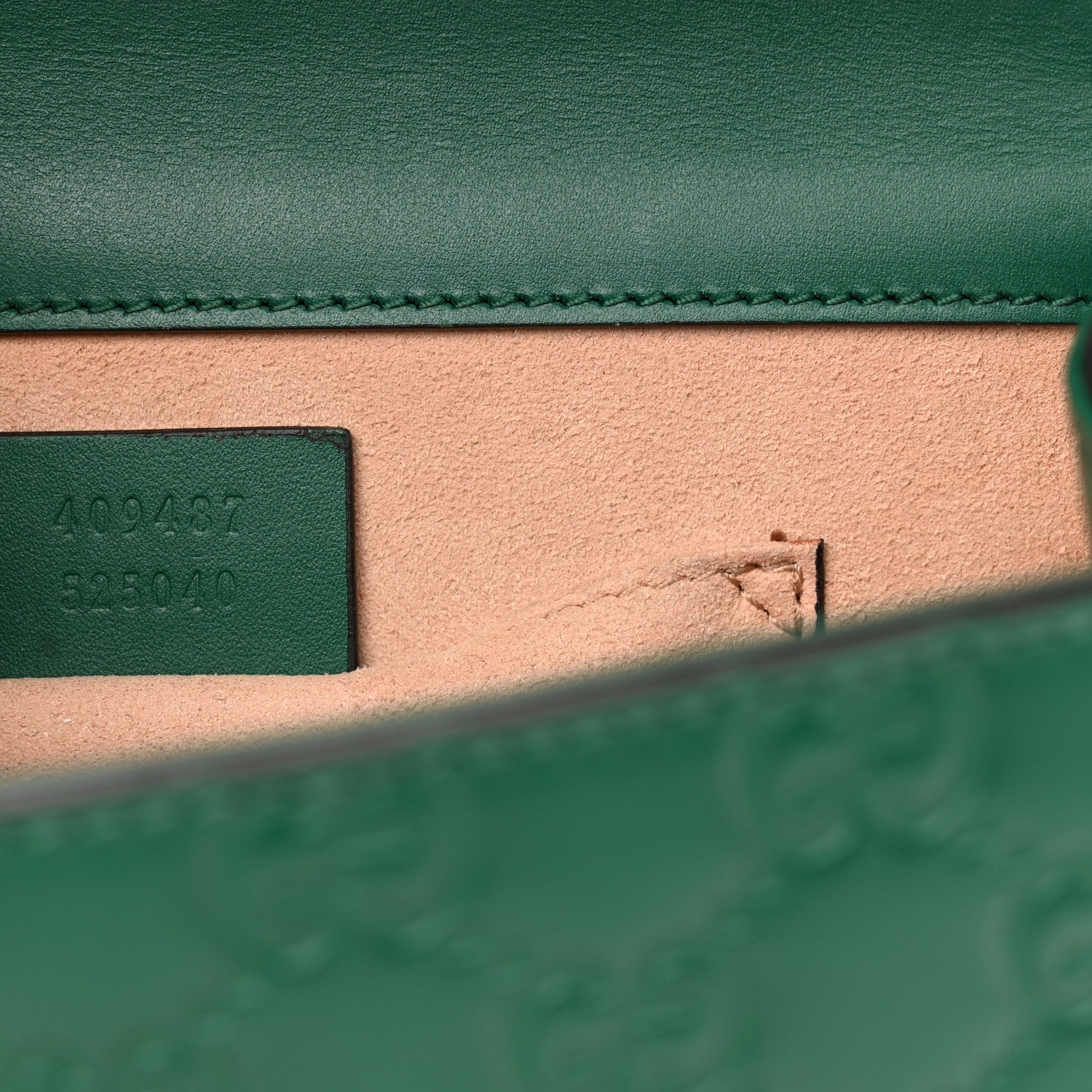 Gucci Guccissima Small Padlock Shoulder Bag Emerald 7 of 12