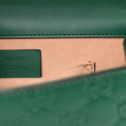 Gucci Guccissima Small Padlock Shoulder Bag Emerald 7 of 12