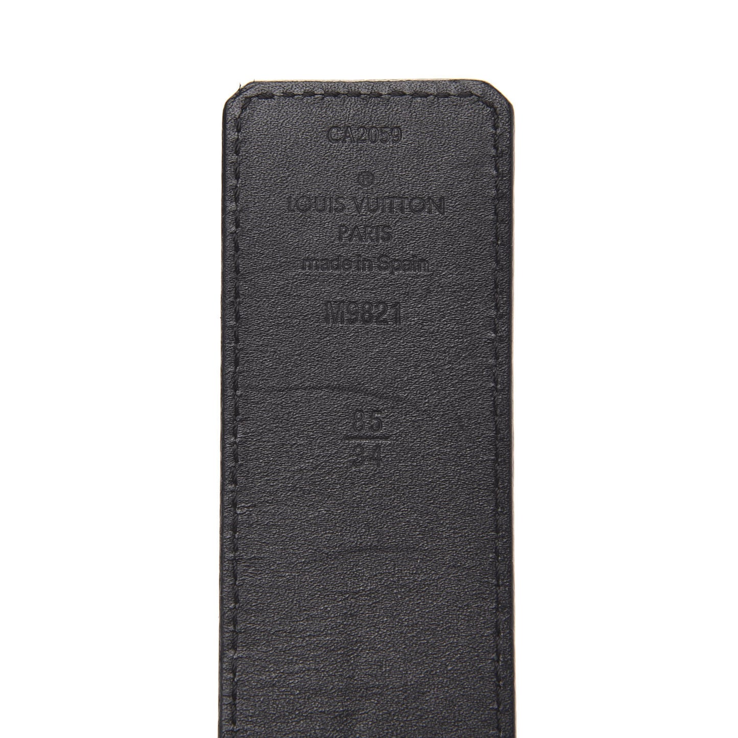 Calfskin Monogram 40mm LV Initiales Reversible Belt 85 34 Black