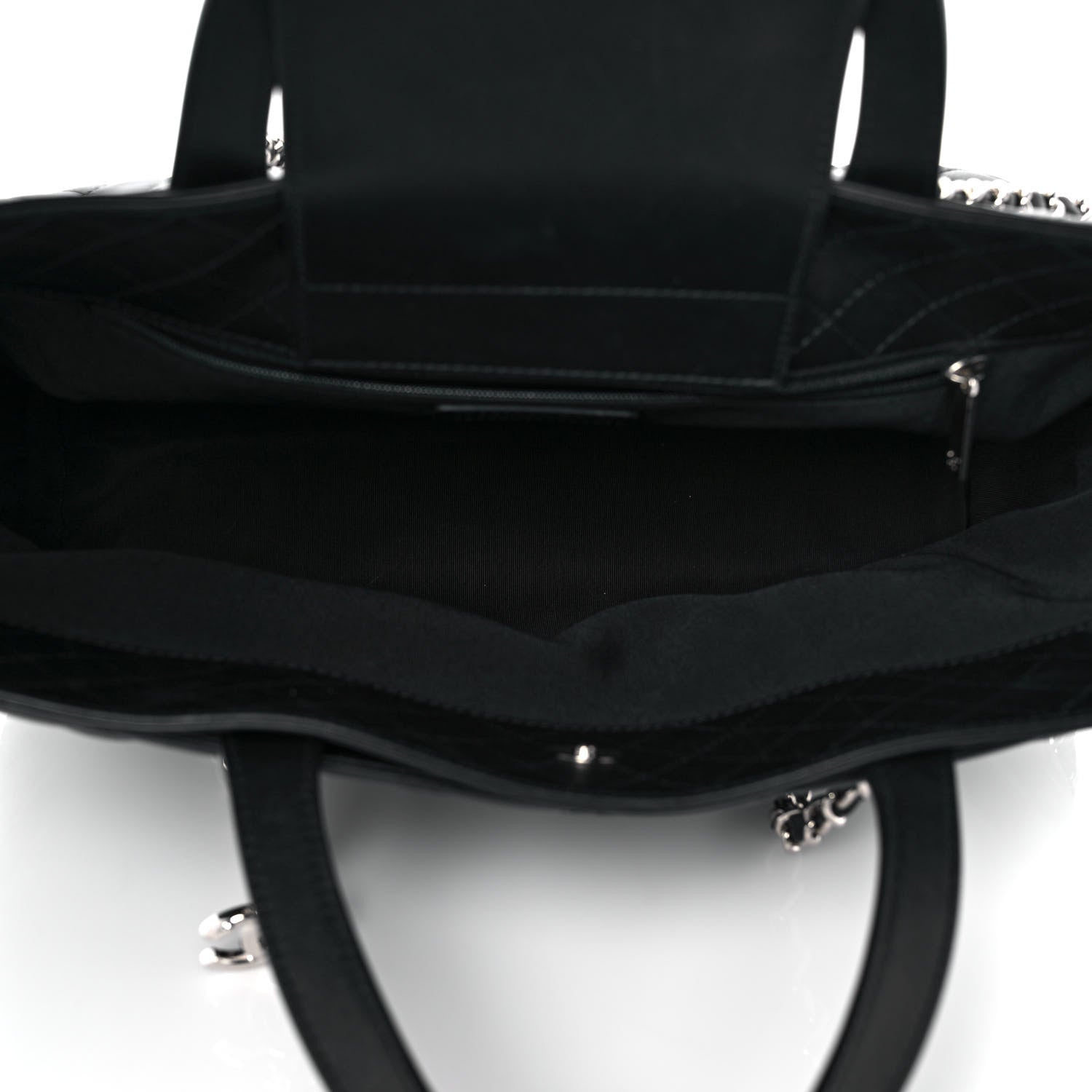 Chanel Calfskin Quilted Large Easy Shopping Tote Black 4 of 8