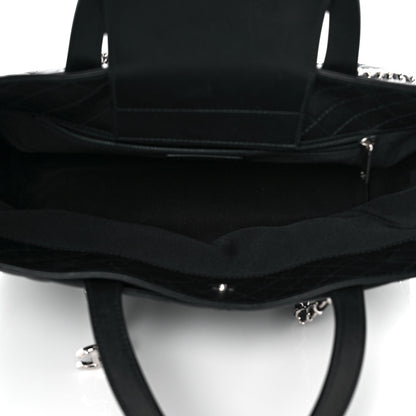 Chanel Calfskin Quilted Large Easy Shopping Tote Black 4 of 8