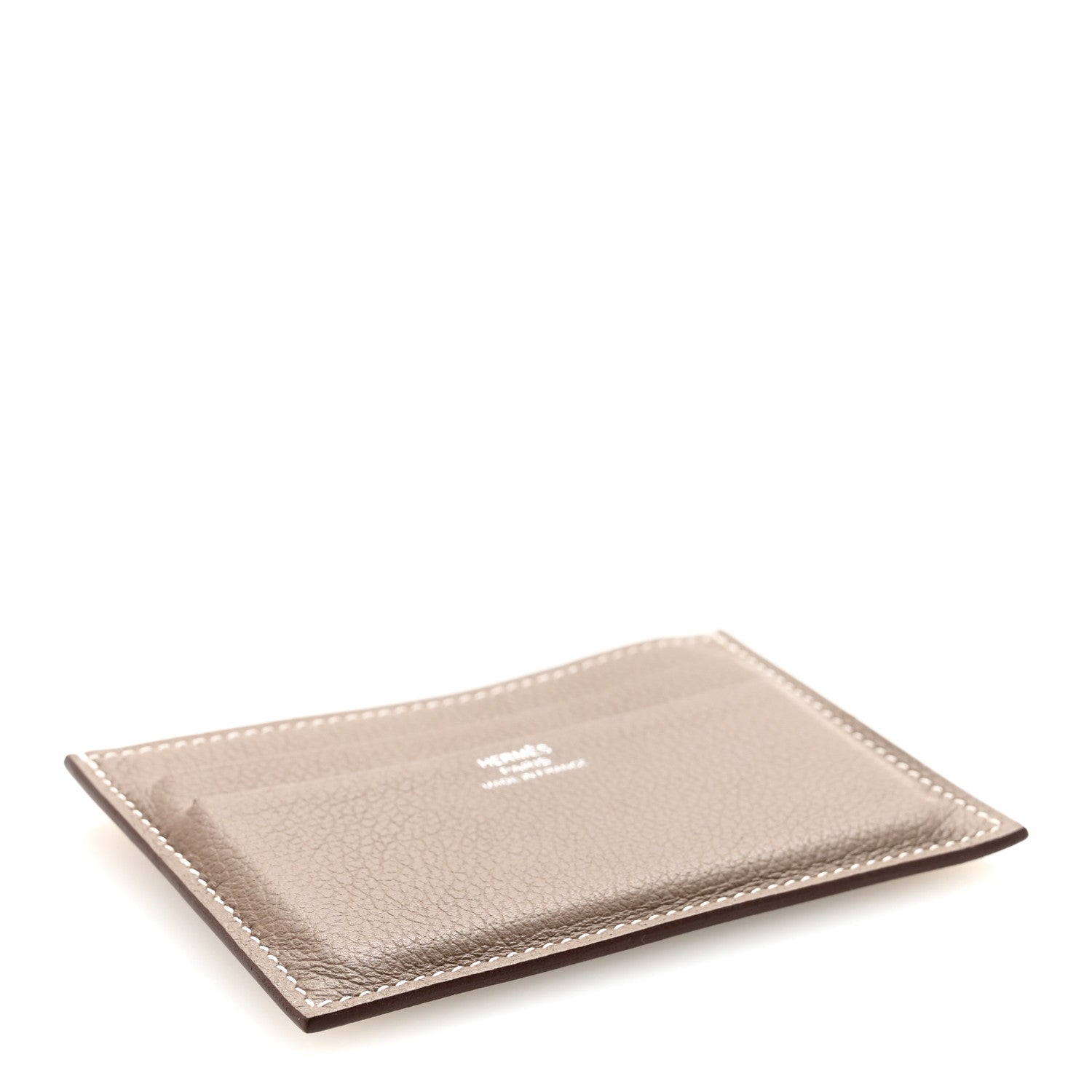 Hermes Evercolor Citizen Card Holder Etoupe 4 of 6