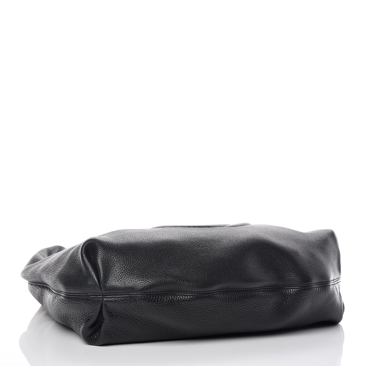 Pebbled Calfskin Soho Hobo Black