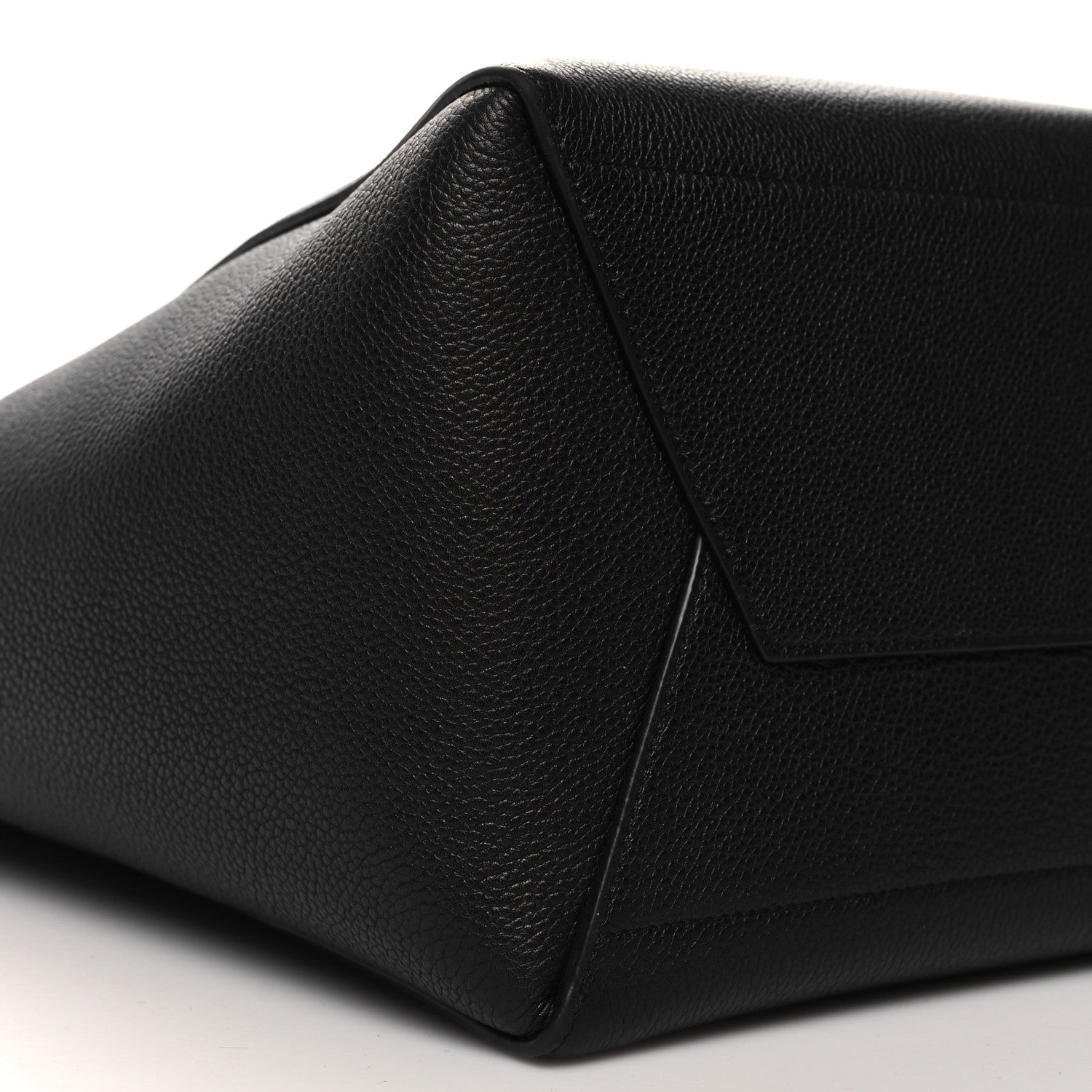 Celine Soft Grained Calfskin Sangle Bucket Bag Black 9 of 10