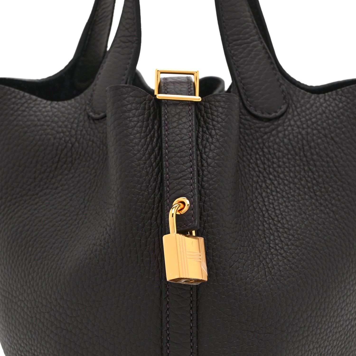 Hermes Taurillon Clemence Picotin Lock 18 PM Prunoir 8 of 10