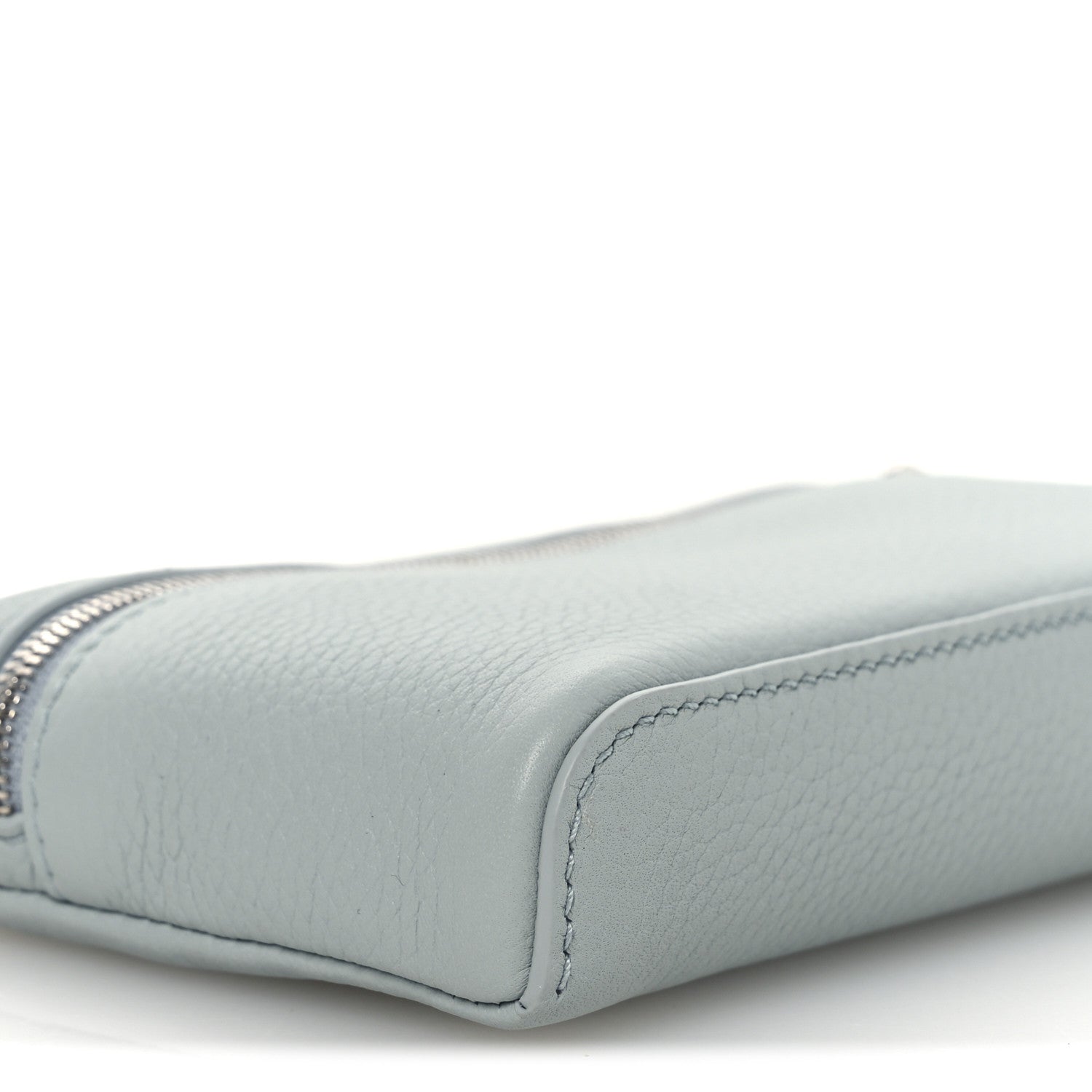 Loro Piana Grained Calfskin Extra Pocket Mini Pouch Minty Breeze 8 of 10