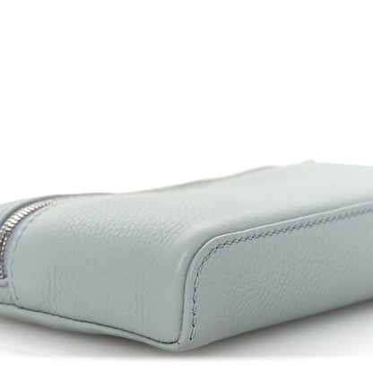 Loro Piana Grained Calfskin Extra Pocket Mini Pouch Minty Breeze 8 of 10