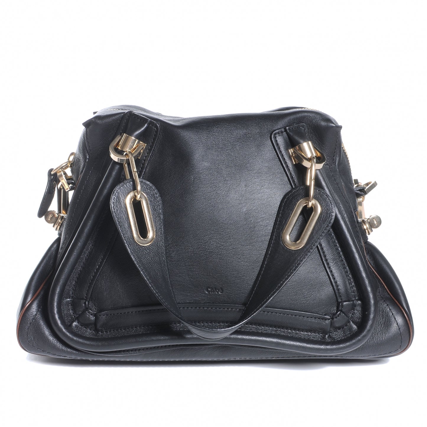 Leather Medium Military Paraty Black