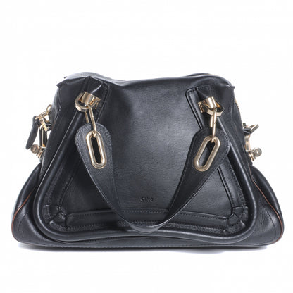 Chloe Leather Medium Military Paraty Black 1 of 7