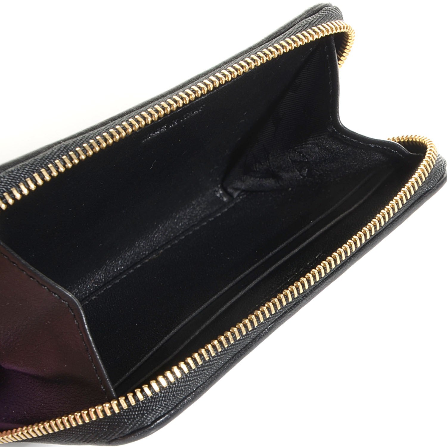 Burberry Leather Plisse Burnham Zip Coin Case Black 5 of 8