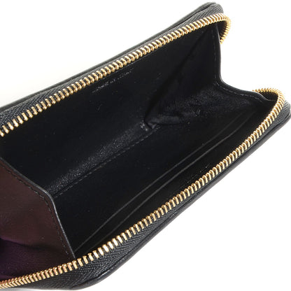 Burberry Leather Plisse Burnham Zip Coin Case Black 5 of 8