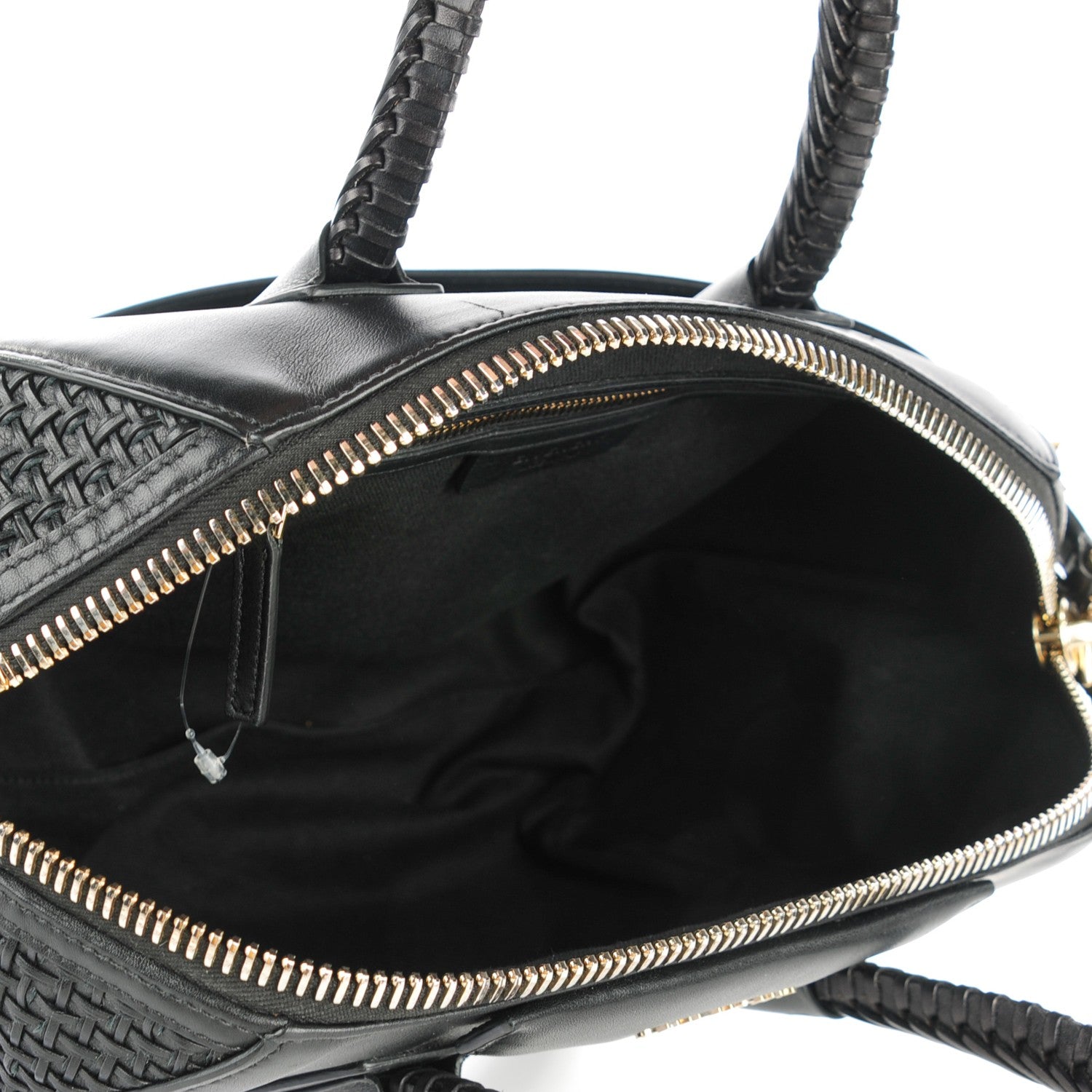 Givenchy Smooth Calfskin Woven Medium Antigona Black 5 of 7