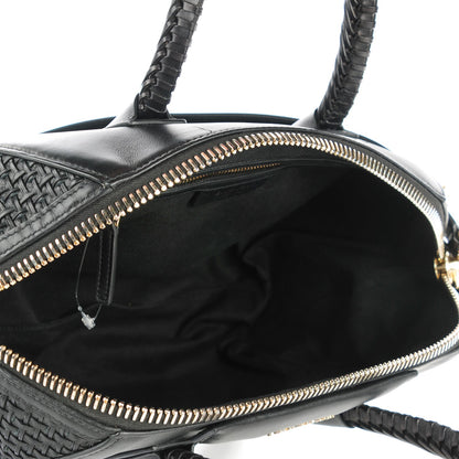 Givenchy Smooth Calfskin Woven Medium Antigona Black 5 of 7