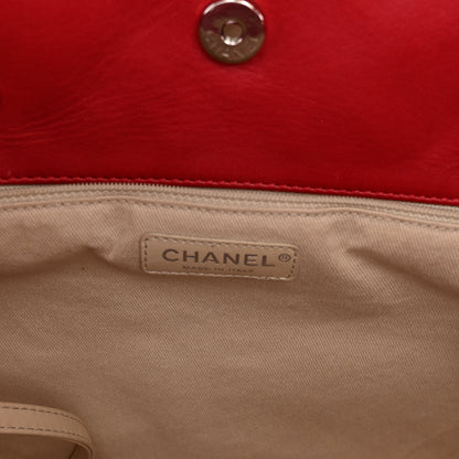 Chanel Calfskin Quilted Large In the Business Tote Red 6 of 10