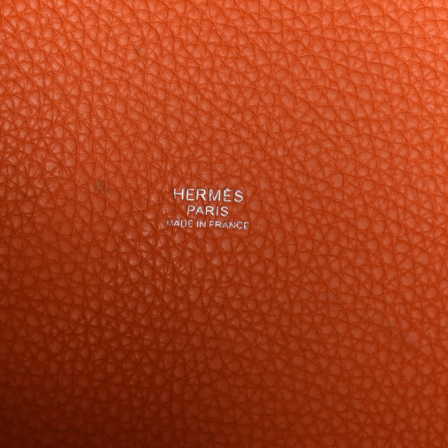 Hermes Taurillon Clemence Swift Eclat Picotin Lock 22 MM Orange Rouge Grenat 7 of 10