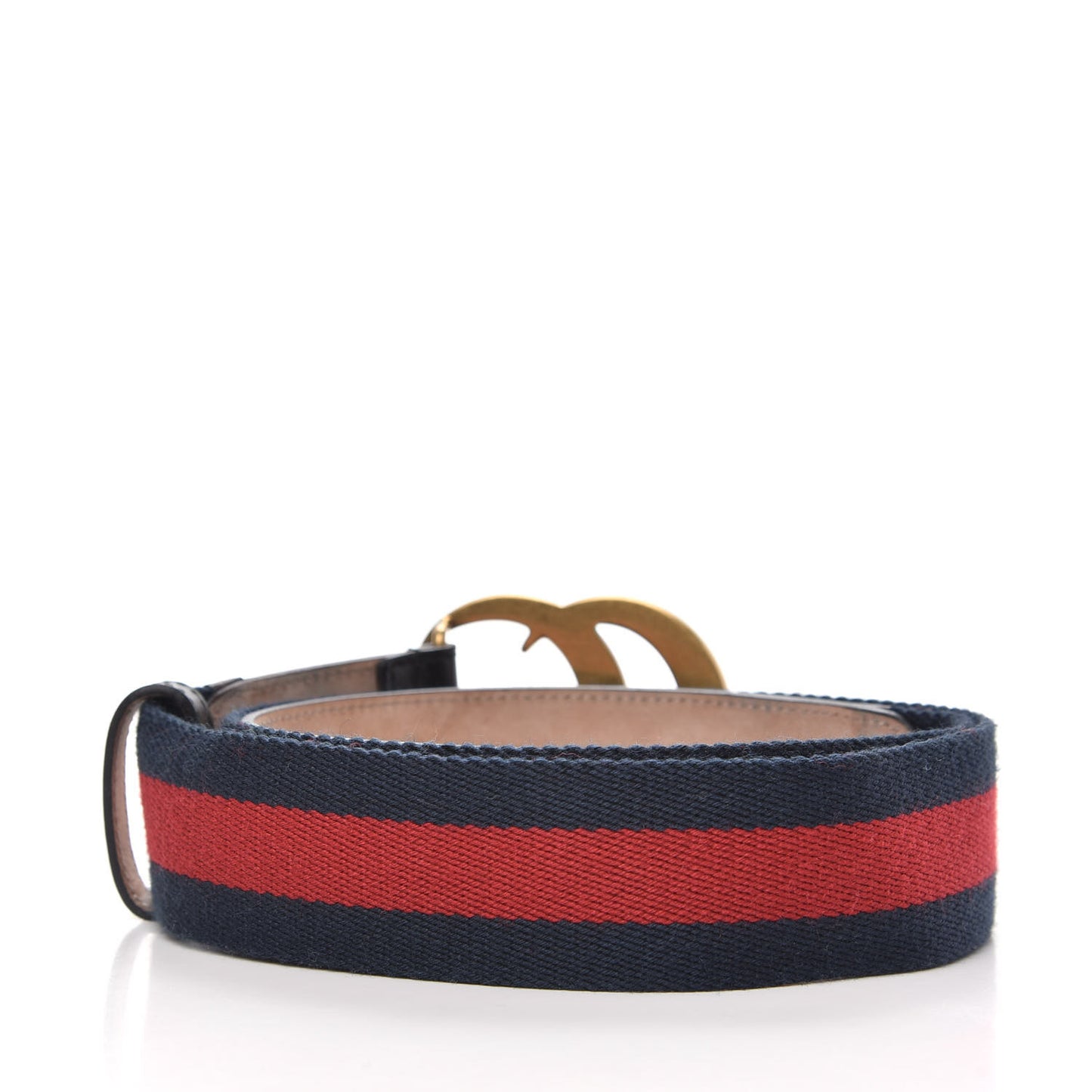 Nylon Calfskin Double G Web 40mm Belt 90 36 Blue Red Black