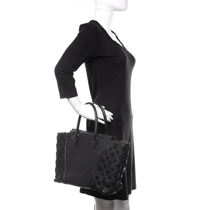 Louis Vuitton Cuir Orfevre Veau Cachemire Tote W GM Black 2 of 9