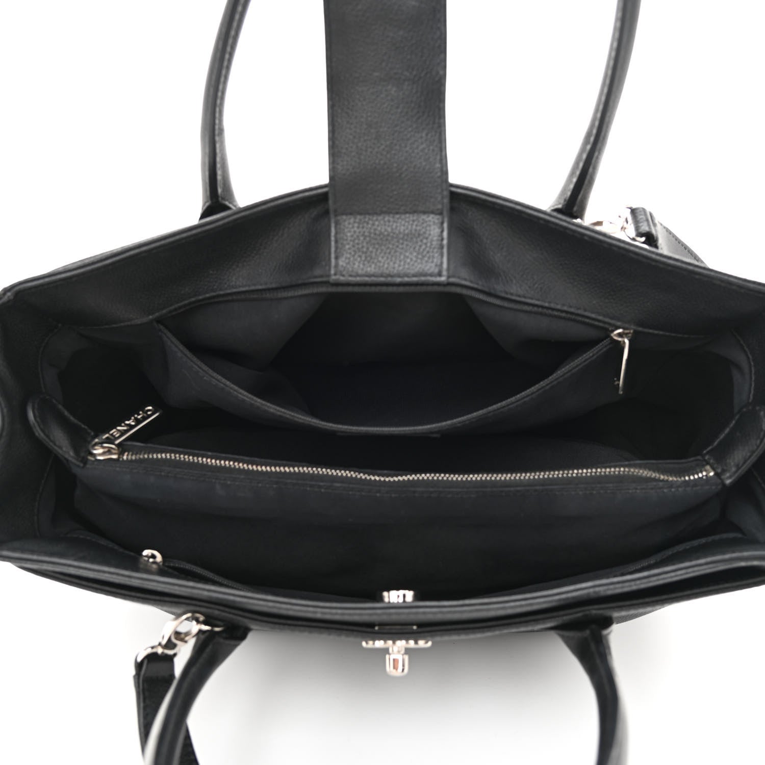 Chanel Caviar Cerf Executive Shopper Tote Black 7 of 13