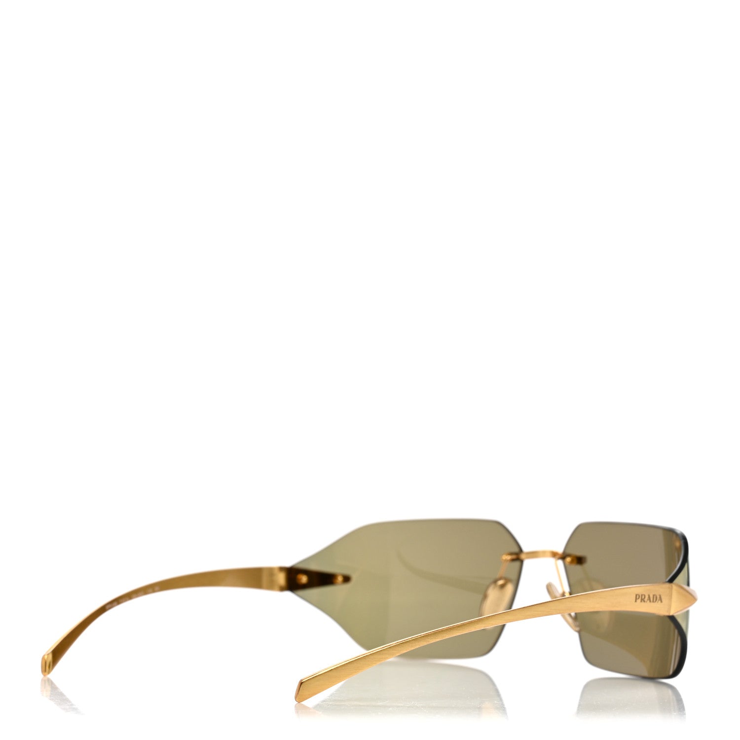 Prada Metal Sunglasses SPR A56 Gold 4 of 8