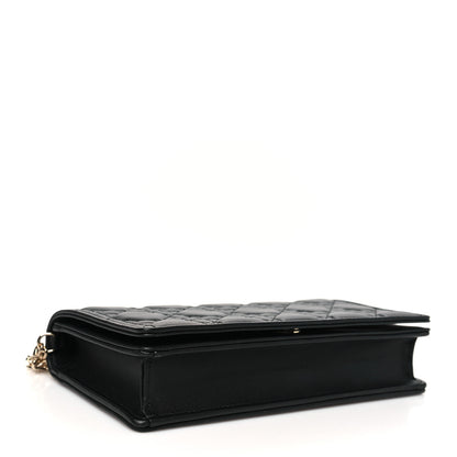 Christian Dior Lambskin Cannage Lady Dior Pouch Black 5 of 13