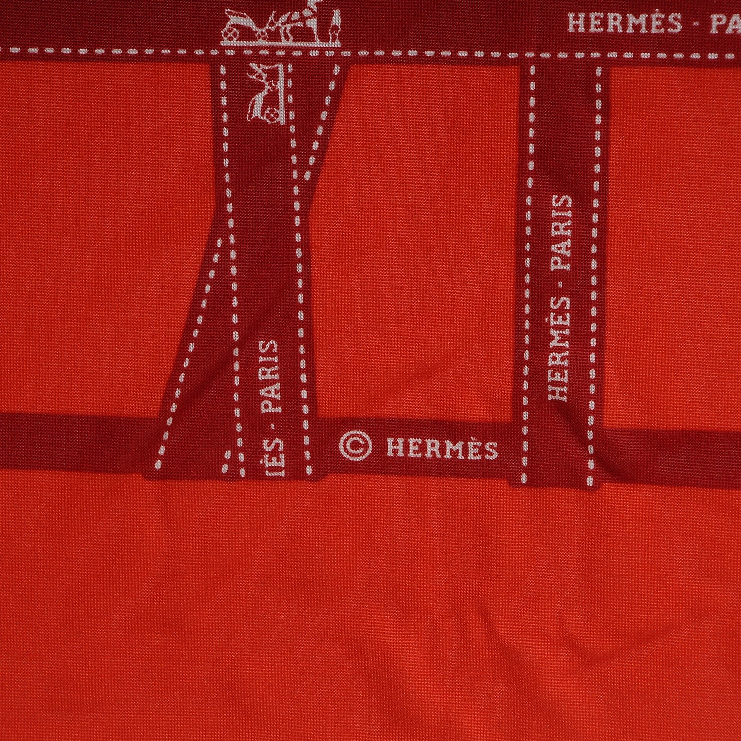 Hermes Silk Jersey Bolduc Scarf 90 4 of 6