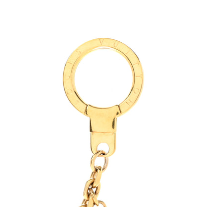 Louis Vuitton Malletage Blossom Bag Charm Chain Gold 3 of 4