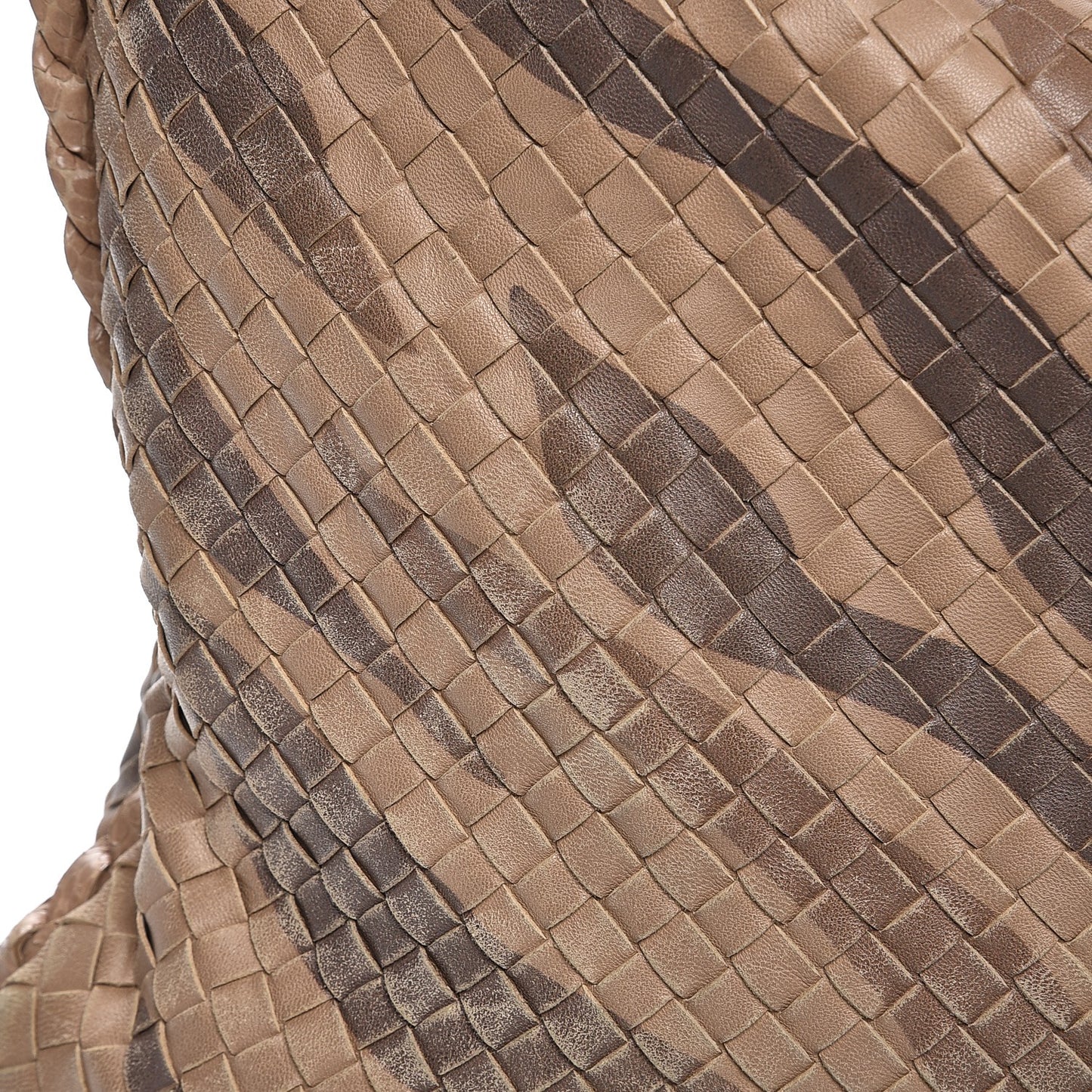Nappa Snakeskin Intrecciato Maxi Veneta Tiger Print Hobo Maple