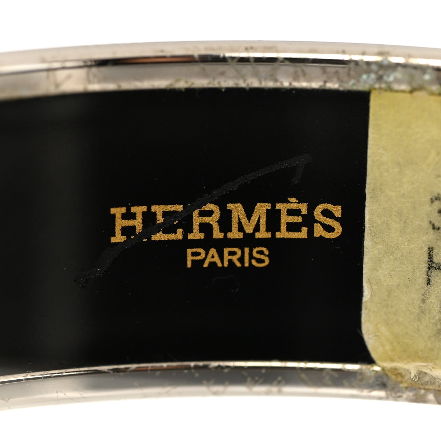 Hermes Enamel Printed Wide Brandebourgs Bracelet 65 4 of 6