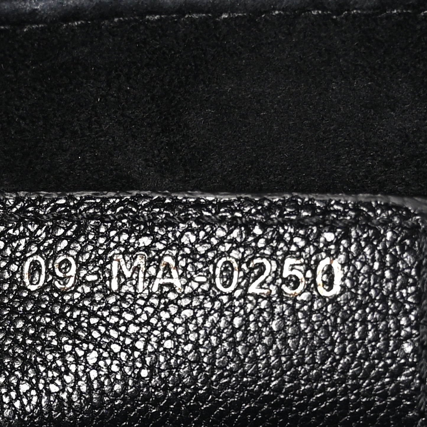 Shiny Goatskin Saddle Bag Black