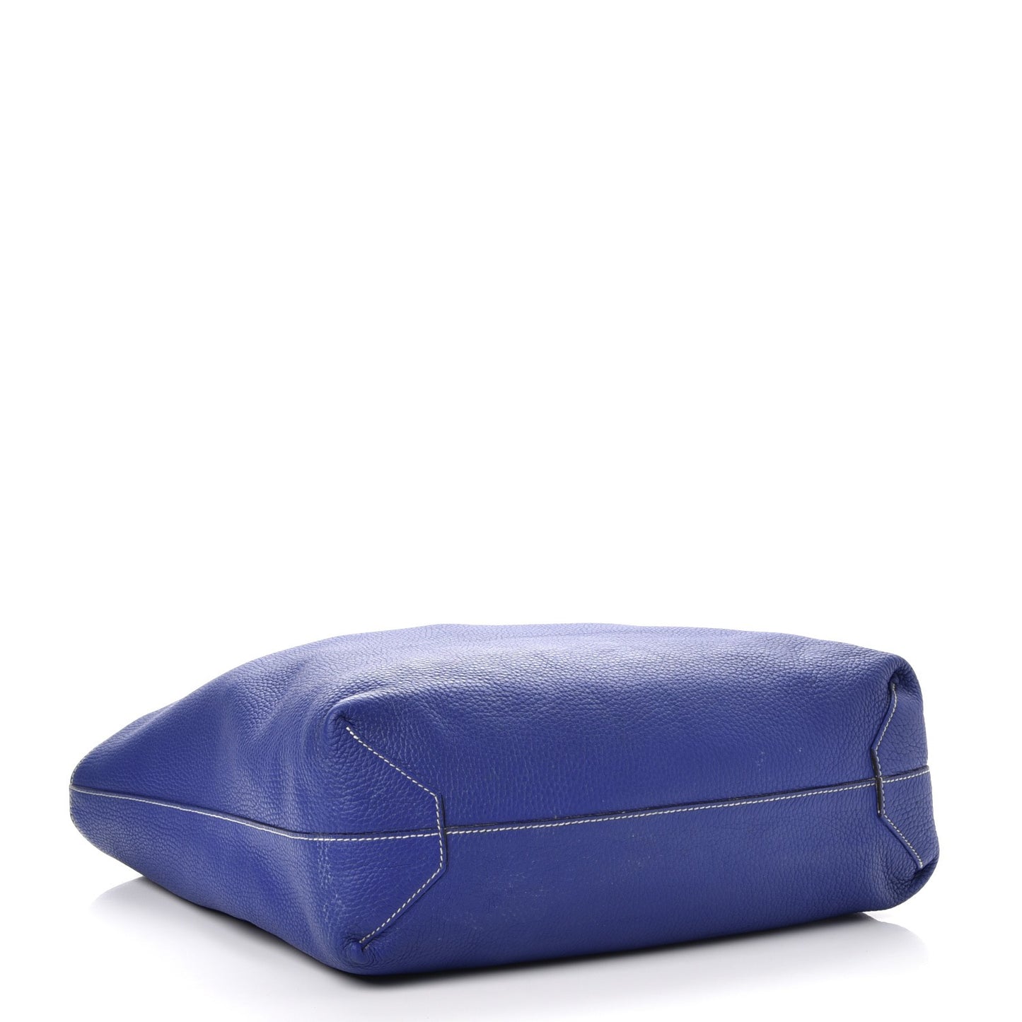 Taurillon Clemence Double Sens 36 Reversible Tote Graphite Bleu Electrique