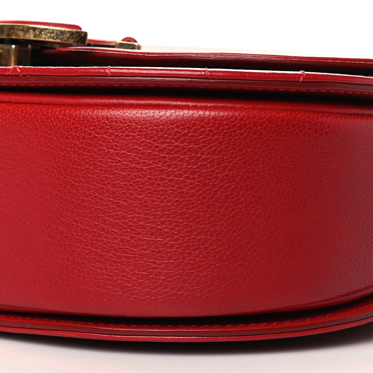 Chanel Shiny Calfskin Goatskin Quilted Small Coco Curve Messenger Flap Red 9 of 9