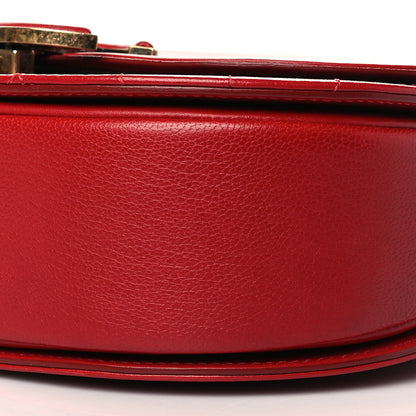 Chanel Shiny Calfskin Goatskin Quilted Small Coco Curve Messenger Flap Red 9 of 9